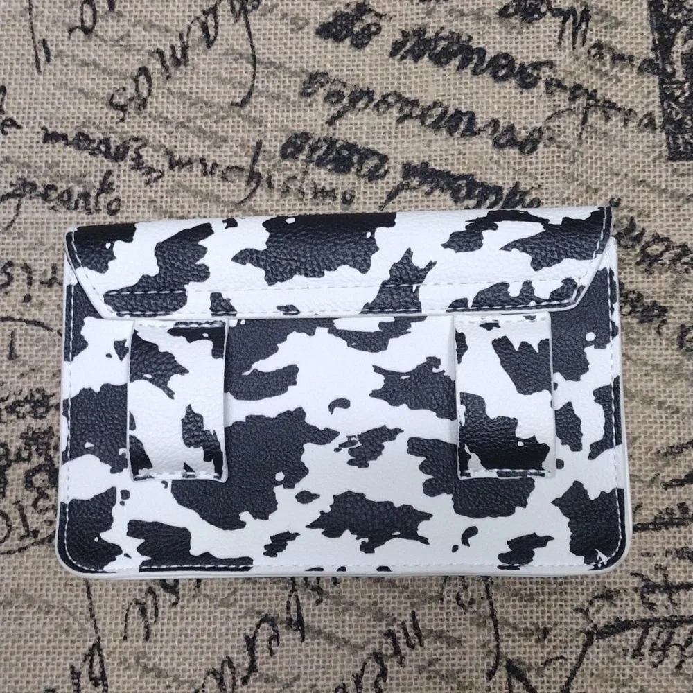 Cell Phone Holster 2 Belt Loop Cow Spots Pattern